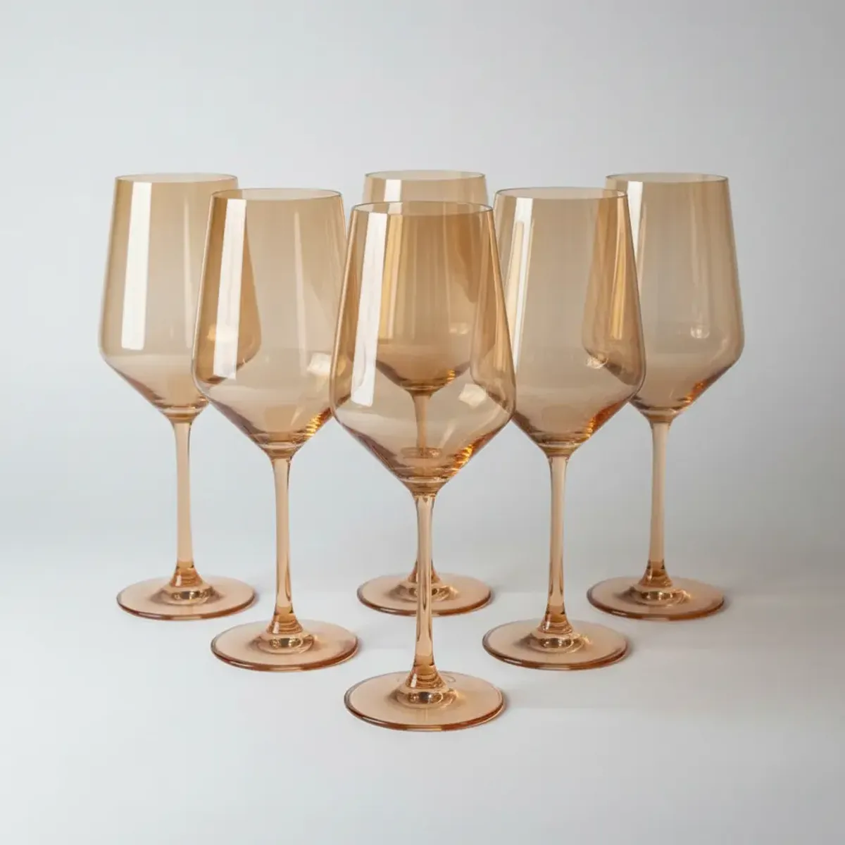 GENERICO - Copa Vino Coral Translúcido - Colección Transparente