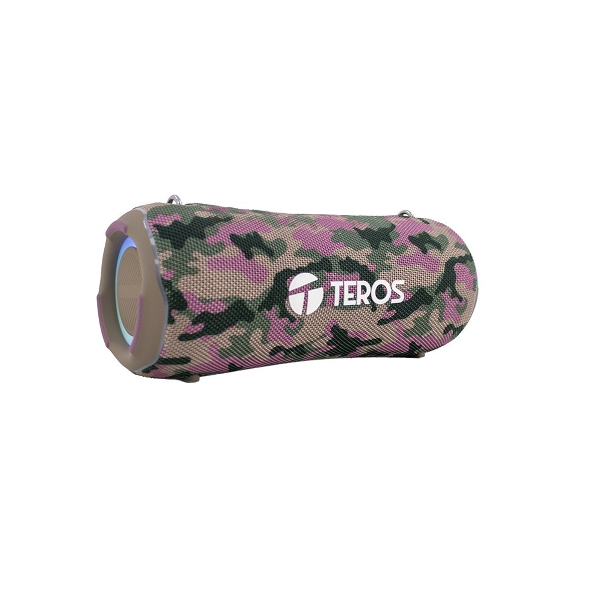 TEROS - Parlante TEROS Ultra TE-6046M 40W BT53 RGB TWS marrón militar camufla