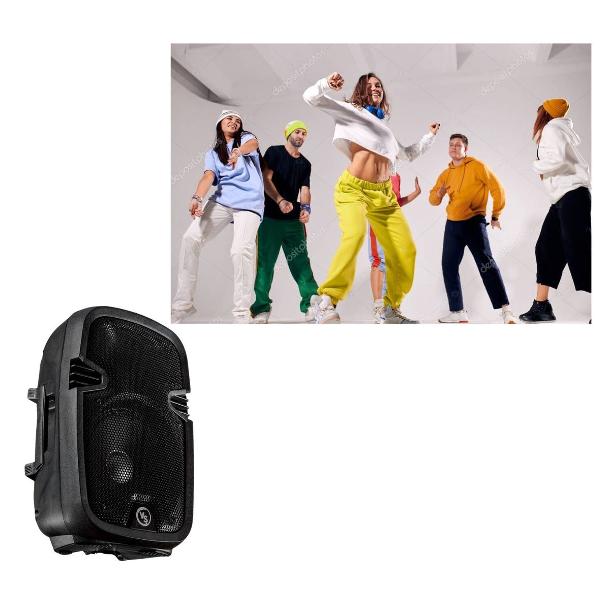 OEM - Sonivox Parlante Recargable Portátil De 8 Pulgadas