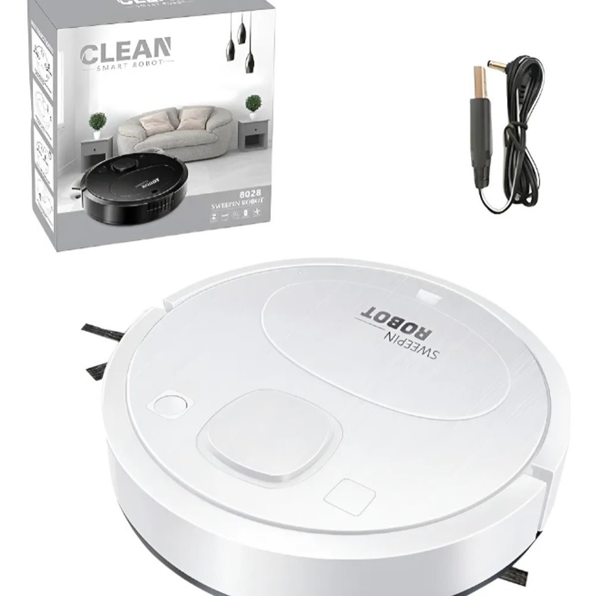 ASPIRADORA INTELIGENTE ROBOT PARA POLVO LIMPIEZA CASA RECARGABLE USB, marca GENERICO - Foto Principal