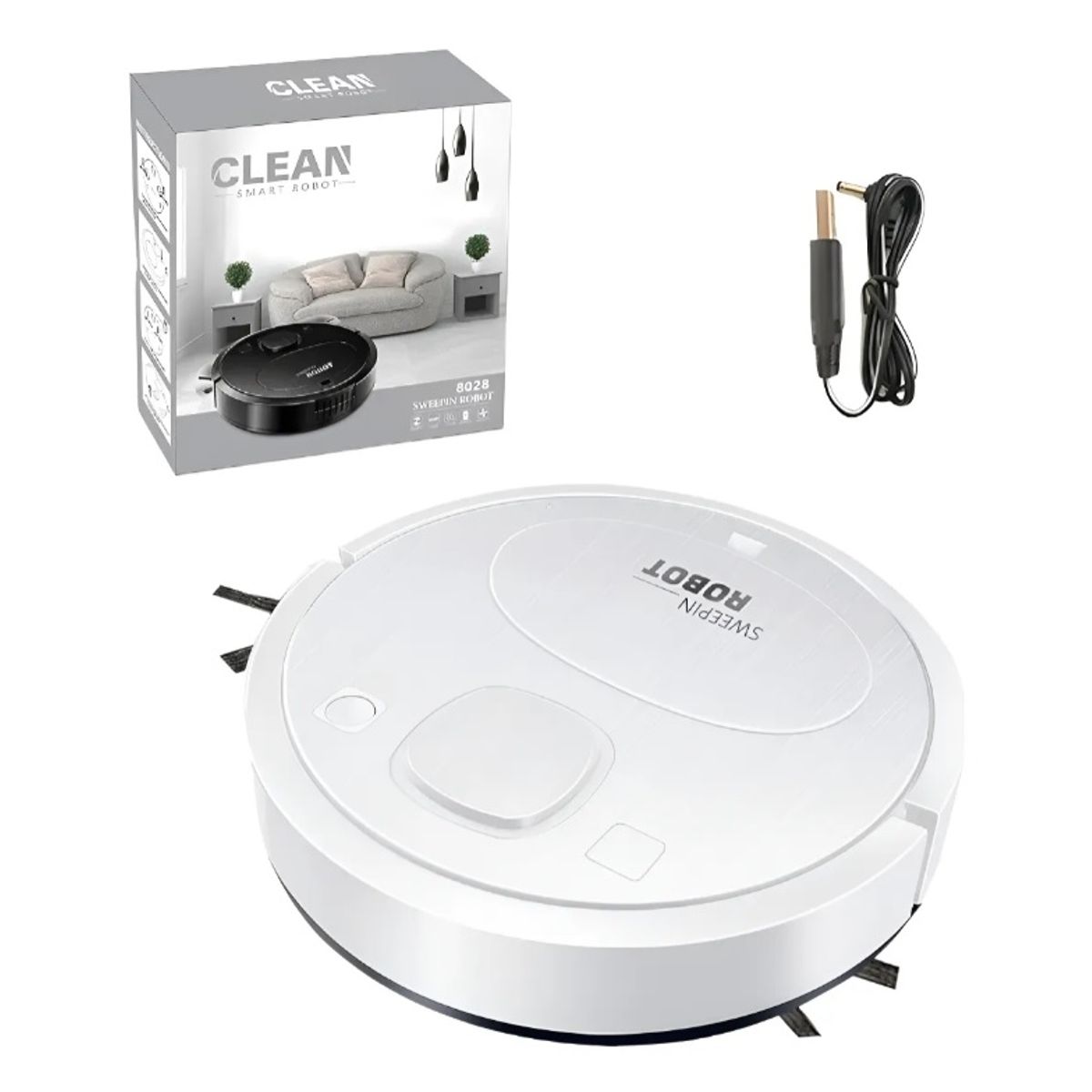 ASPIRADORA INTELIGENTE ROBOT PARA POLVO LIMPIEZA CASA RECARGABLE USB, marca GENERICO - Foto Principal