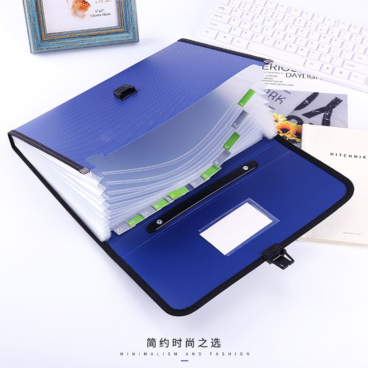 BAALATHKKO5 - Carpeta Organizadora Clasificadora Archivo 13 Compartimentos - NEGRO