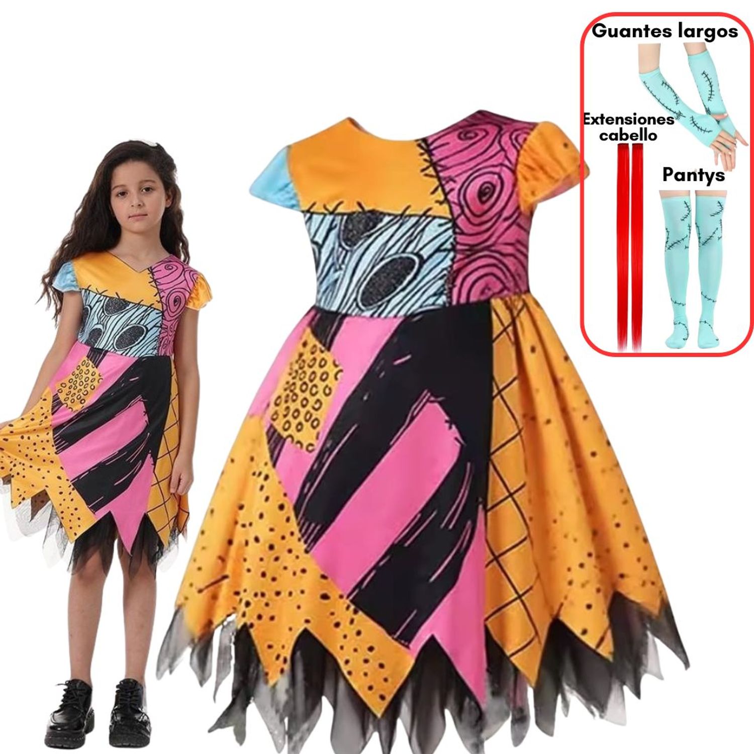 Vestido Sally Extraño Mundo Jack Niñas Tallas hasta 14