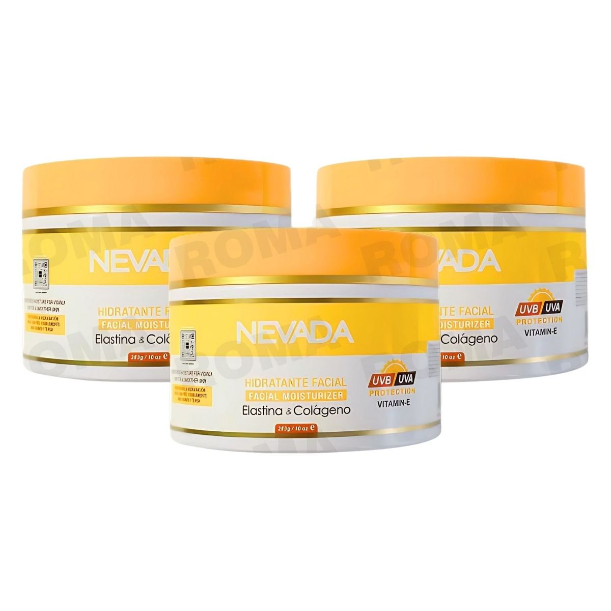 NEVADA NATURAL PRODUCTS - PACK 3 CREMA FACIAL ELASTINA Y COLÁGENO 283G NEVADA