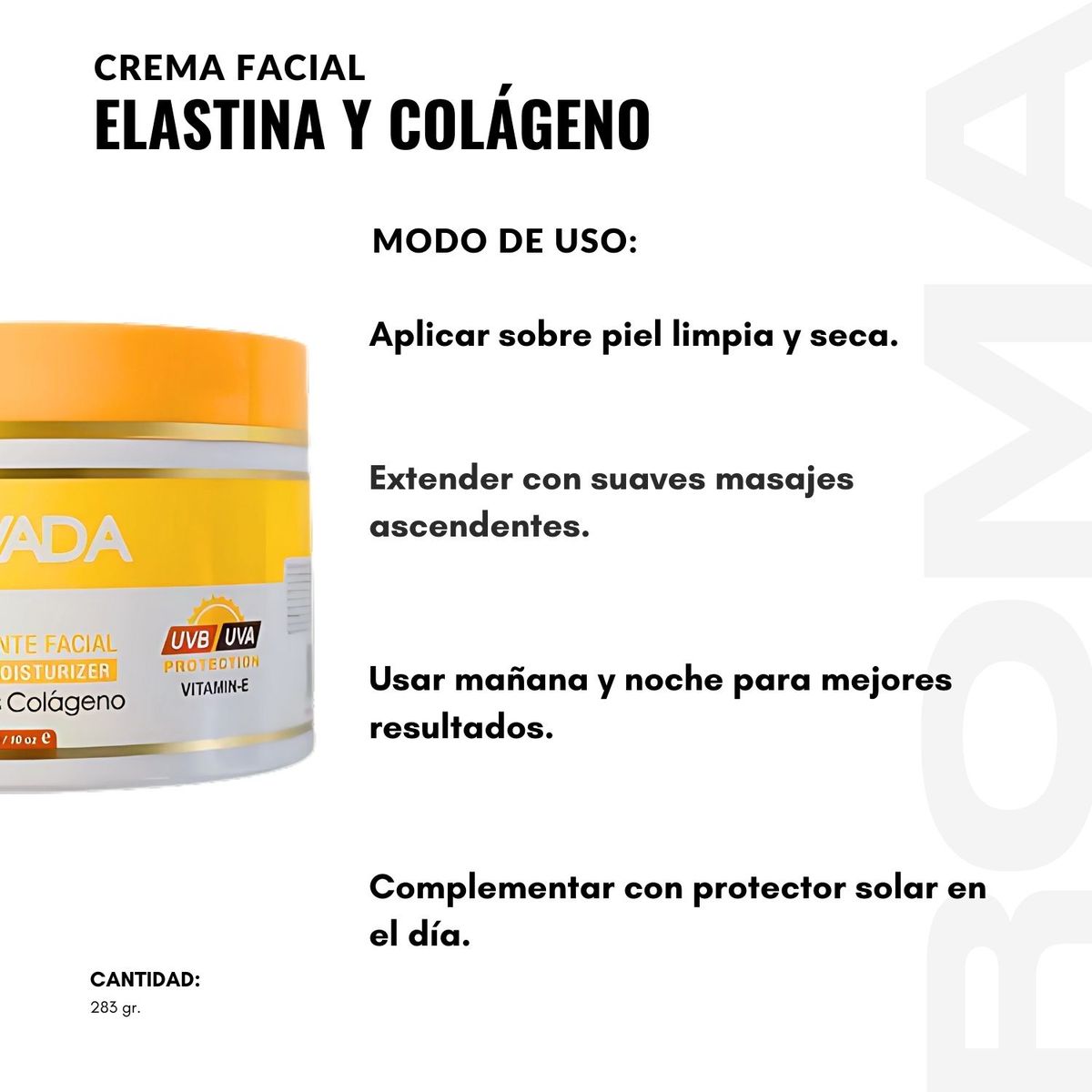 NEVADA NATURAL PRODUCTS - PACK 3 CREMA FACIAL ELASTINA Y COLÁGENO 283G NEVADA