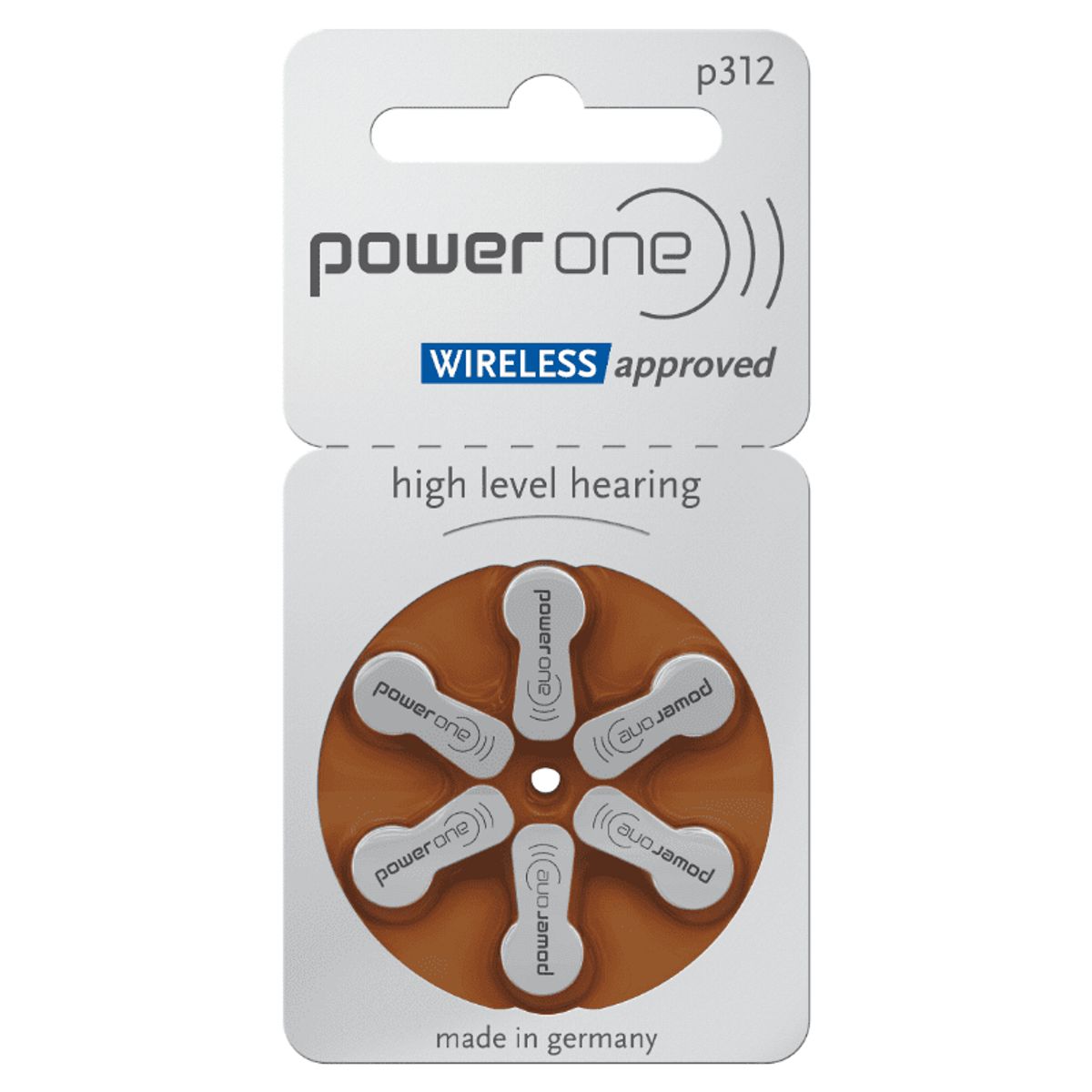 POWERONE - CAJA DE PILAS AUDITIVAS POWER ONE 312 DE 60 UNIDADES