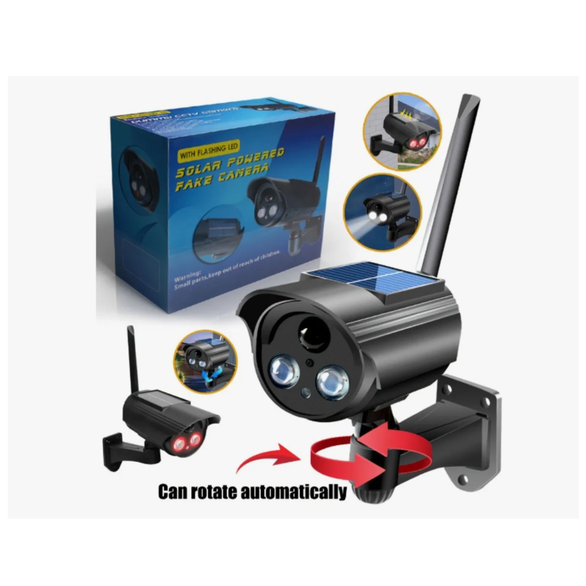 GENERICO - CÁMARA FALSA SOLAR CON ILUMINACIÓN