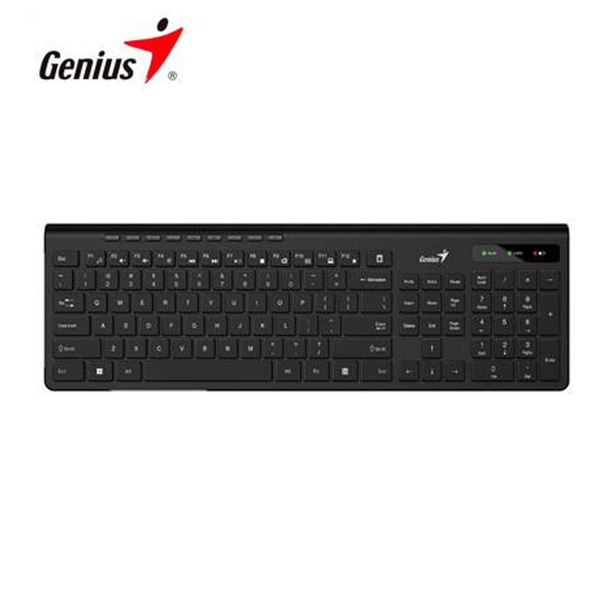 GENIUS - TECLADO GENIUS SLIMSTAR 7230 WIRELESS MULTIMEDIA SP BLACK
