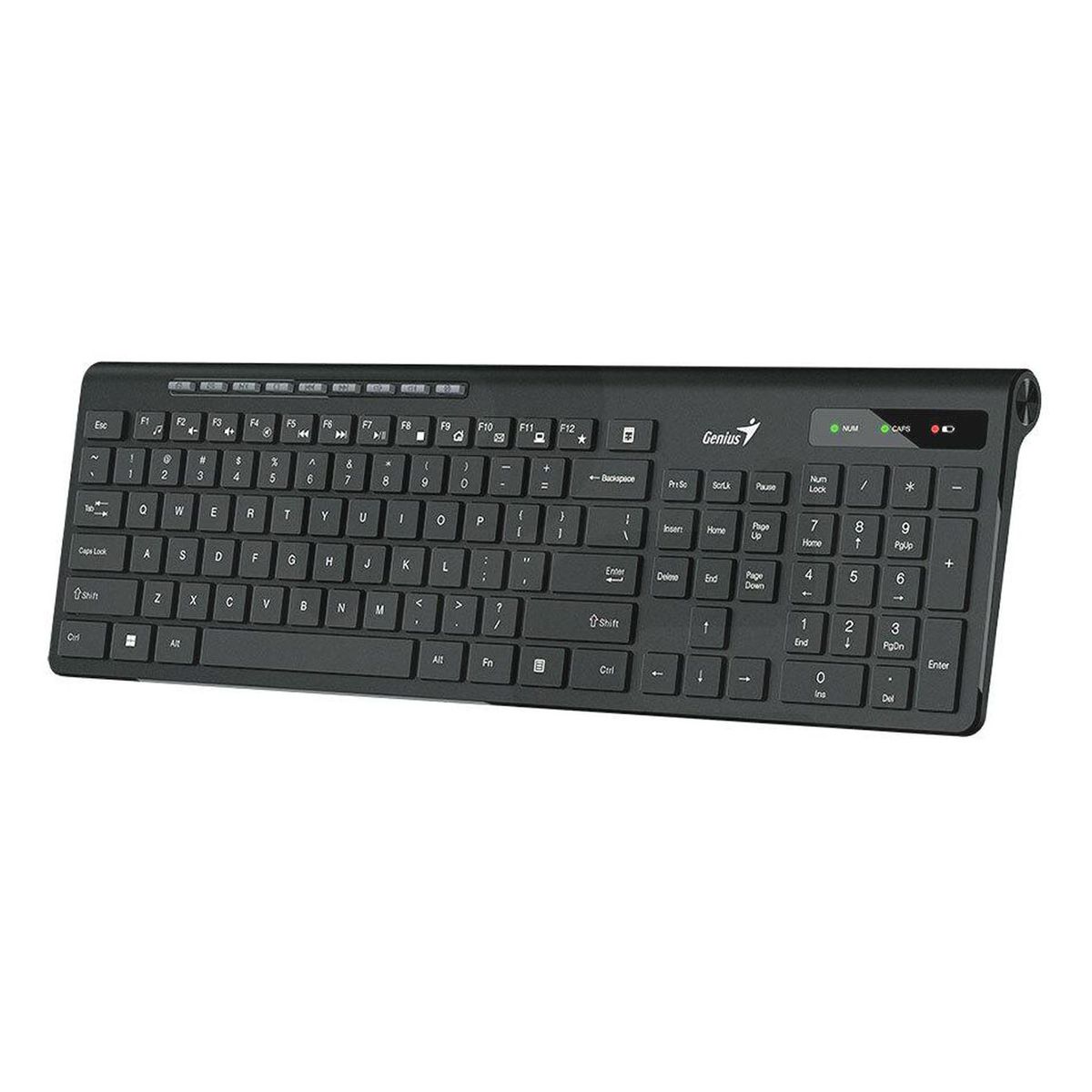 GENIUS - TECLADO GENIUS SLIMSTAR 7230 WIRELESS MULTIMEDIA SP BLACK