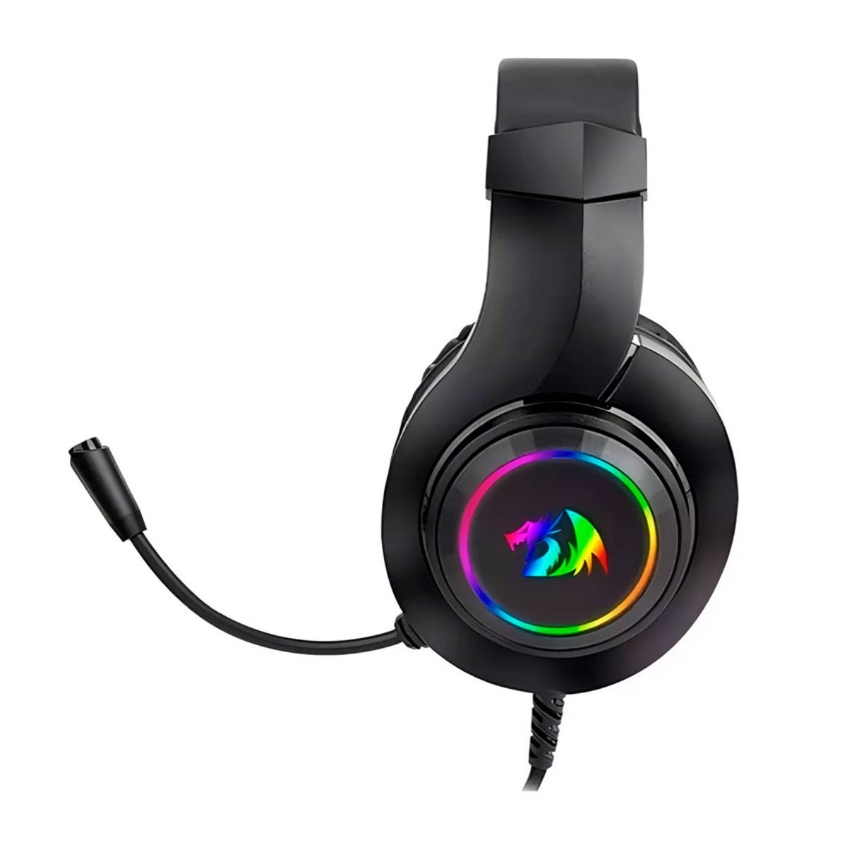 REDRAGON - Auriculares Redragon H260-RGB Black Gamer 35mm con Micrófono RGB