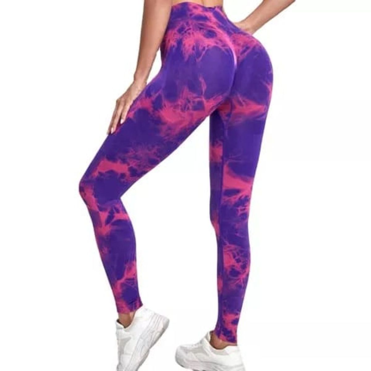 EPAUS - Leggings Push up Tie Dye Deportivo para Mujer