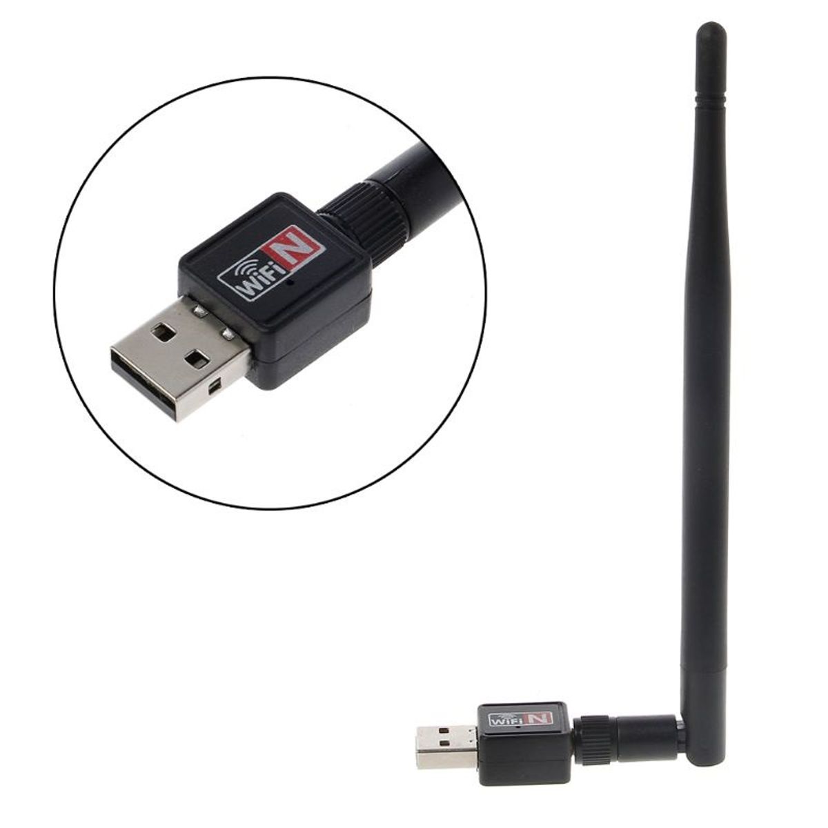 GENERICO - Receptor WiFi USB 2.0 200 Mbps con Antena