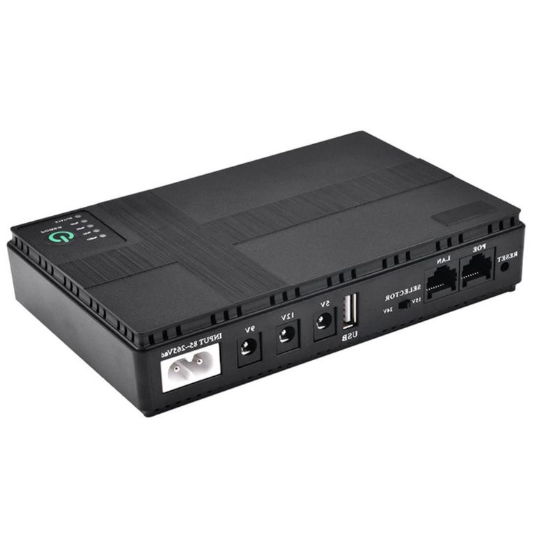 UPS Portátil 20000mAh con Voltaje Ajustable para Router y Cámaras CCTV ...