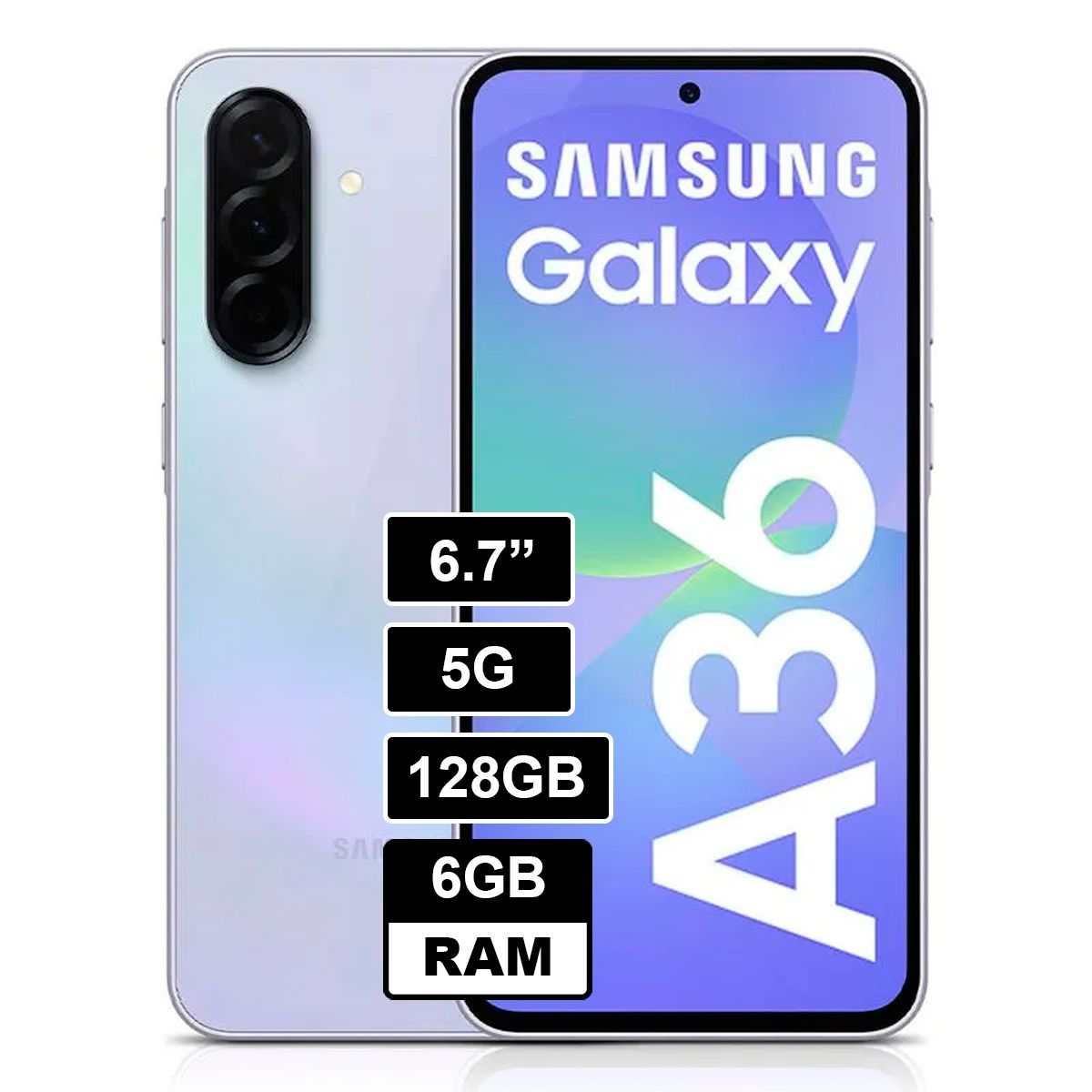 SAMSUNG - Galaxy A36 5G 128GB 6GB RAM LILA