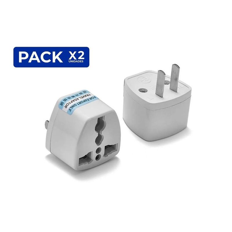 GENERICO - Enchufe Corriente Adaptador Universal Electrico Pack