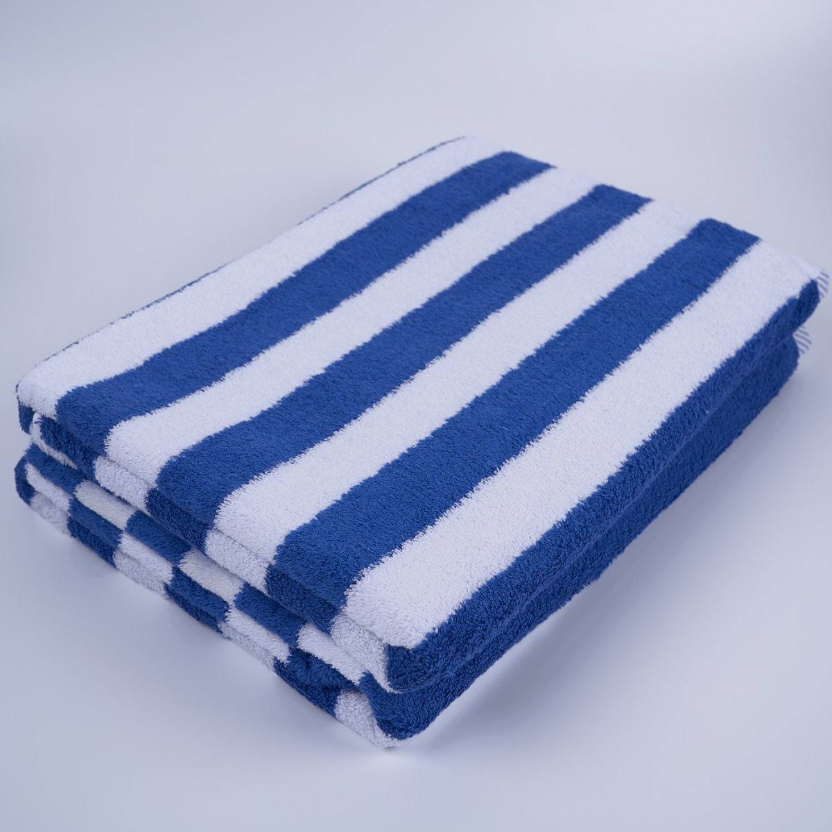 SLEEPER - Toalla de Piscina Modelo Buzios 450 grs Rayas Blancas y Azules