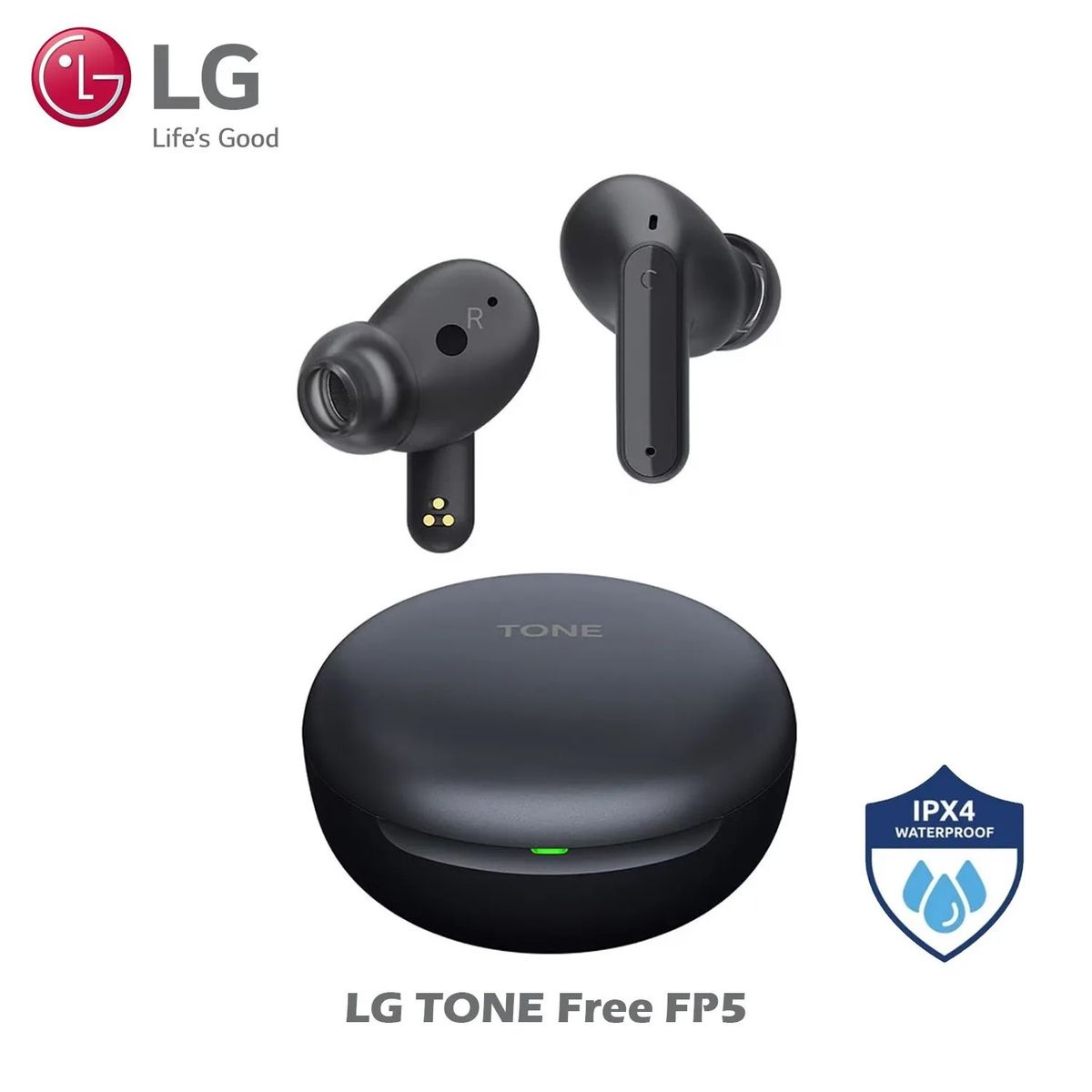 LG - Audífonos LG TONE Free FP5 con Bluetooth y Cancelación Activa
