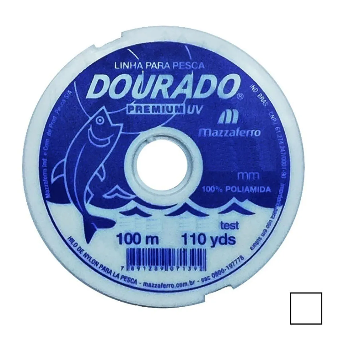GENERICO - Hilo de Pescar nylon Poliamida 0.20mm x 100 mts Dorado