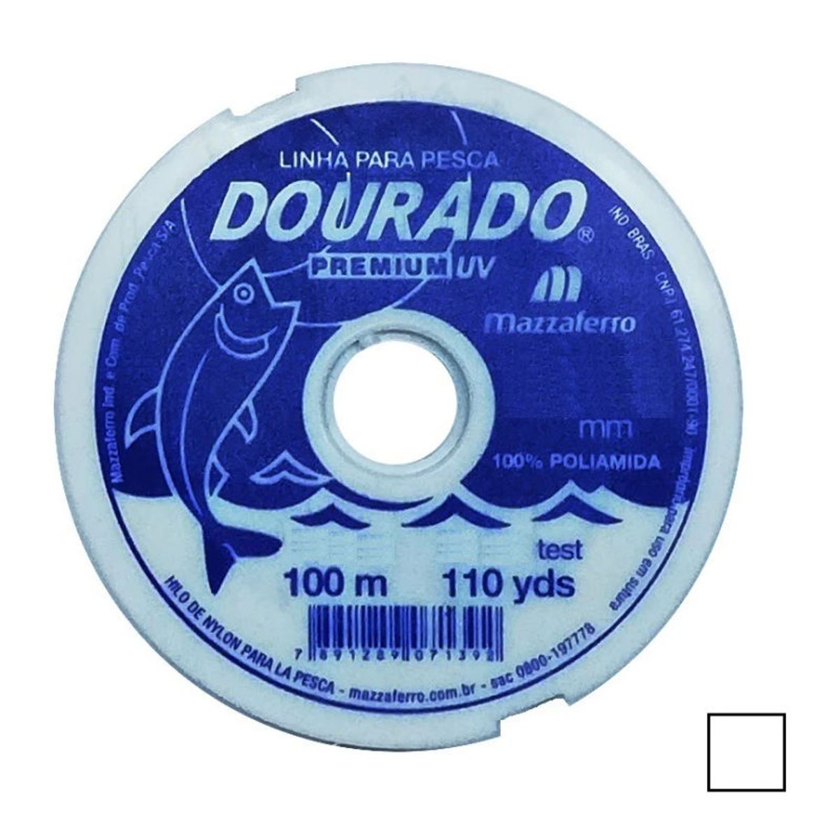 GENERICO - Hilo de Pescar nylon Poliamida 0.20mm x 100 mts Dorado