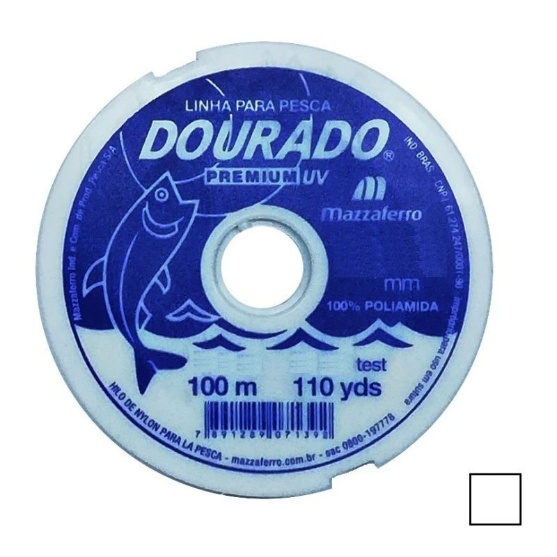 GENERICO - Hilo de Pescar nylon Poliamida 060mm x 100 mts Dorado