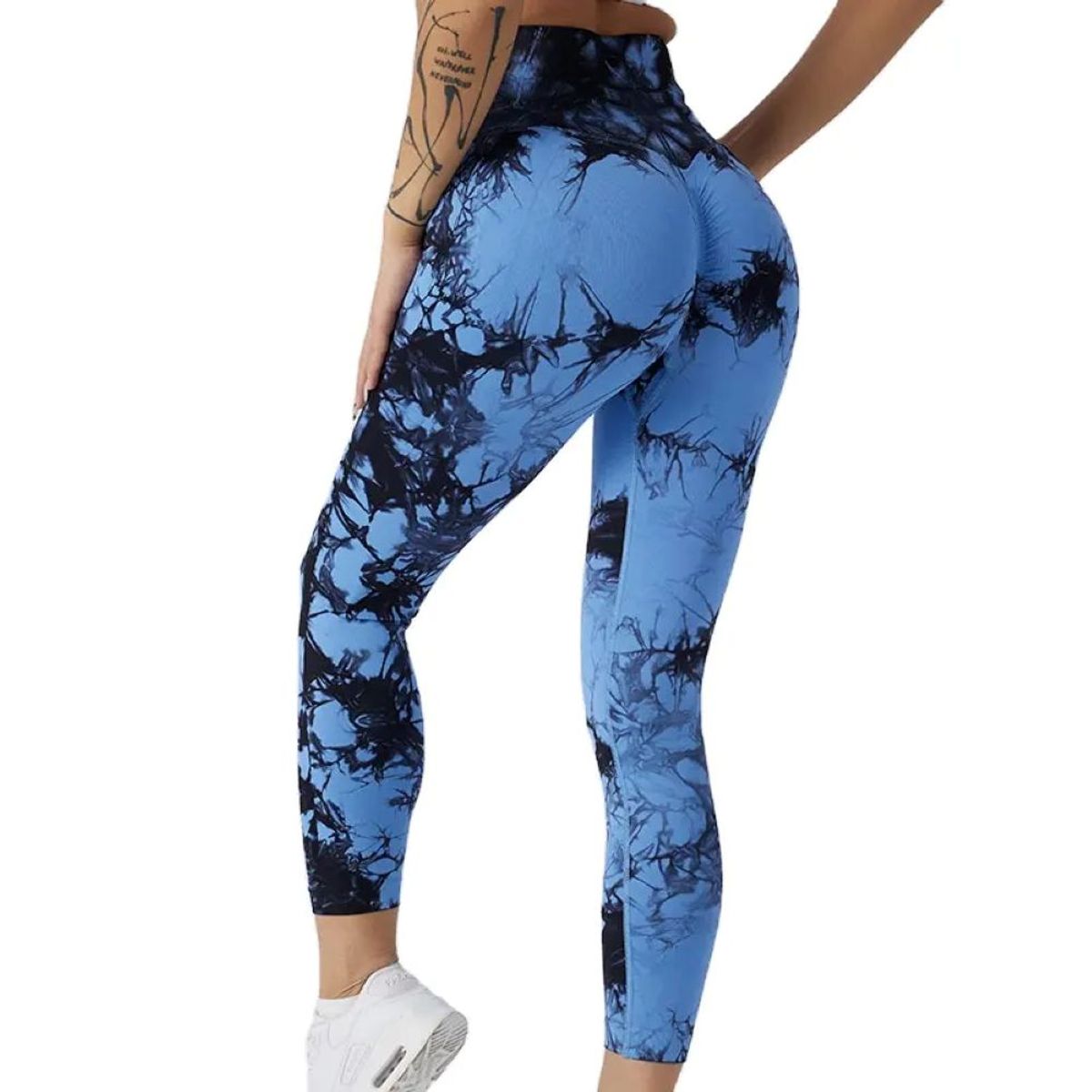 EPAUS - Leggings Push up Tie Dye Deportivo para Mujer