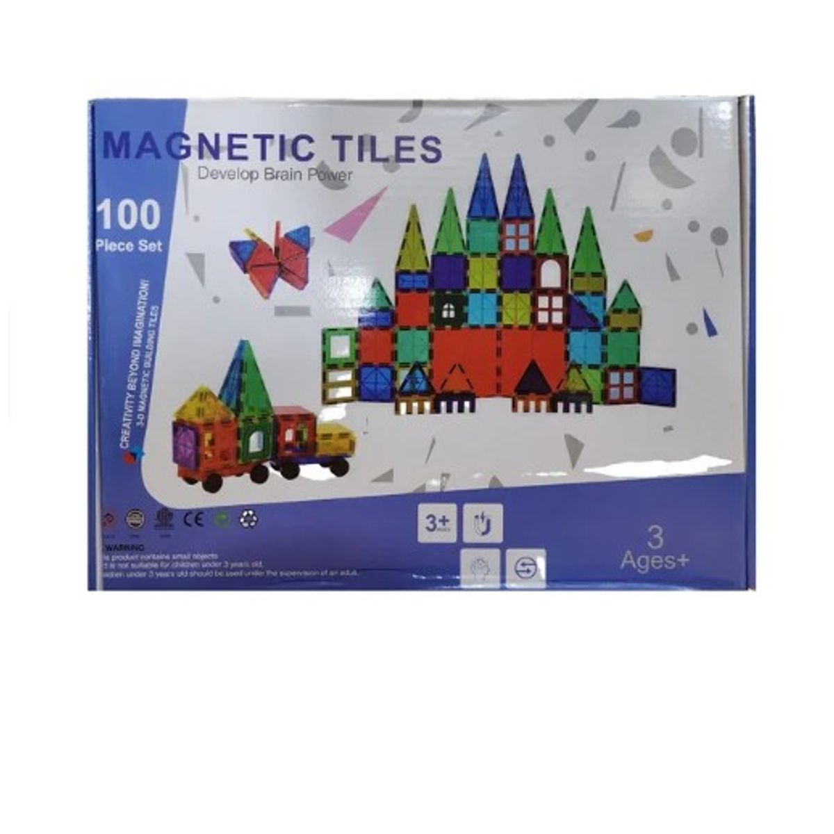 GENERICO - Bloques colores  magneticas 100pcs