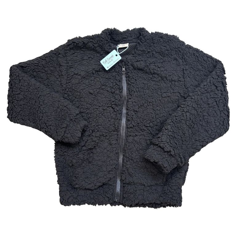 RED CARROT - Polera unisex peluche negro