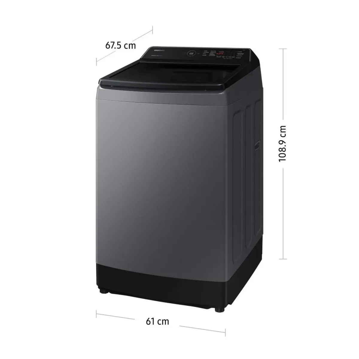 SAMSUNG - Lavadora Ecobubble 15Kg Gris WA15CG5441BDPE