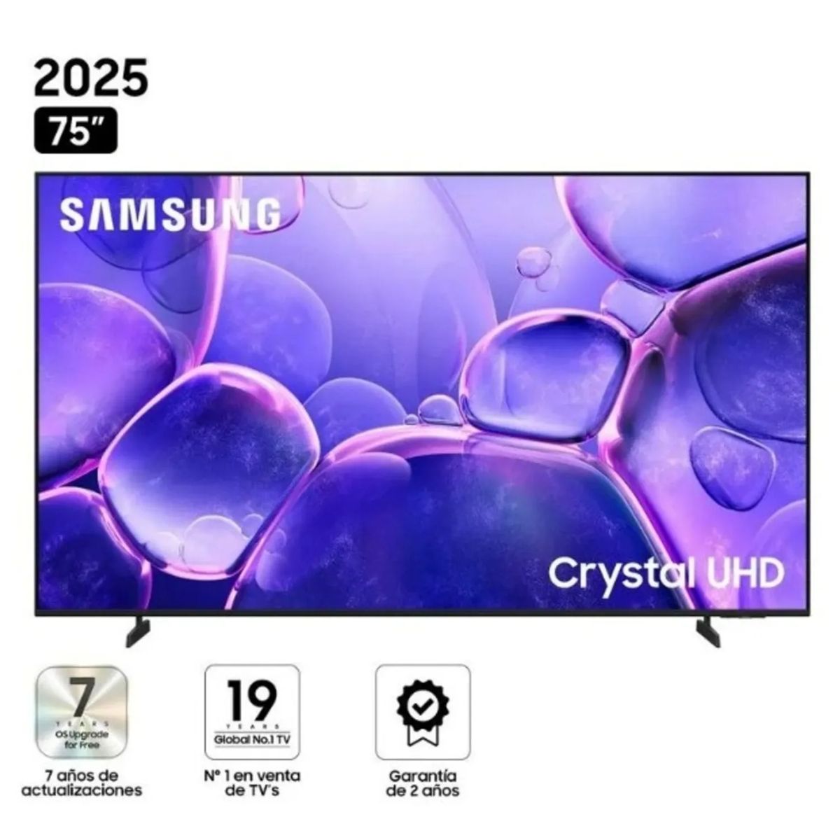 SAMSUNG - Televisor Samsung 75 Smart Crystal UHD 4K  Modelo 75U8000FG 2025