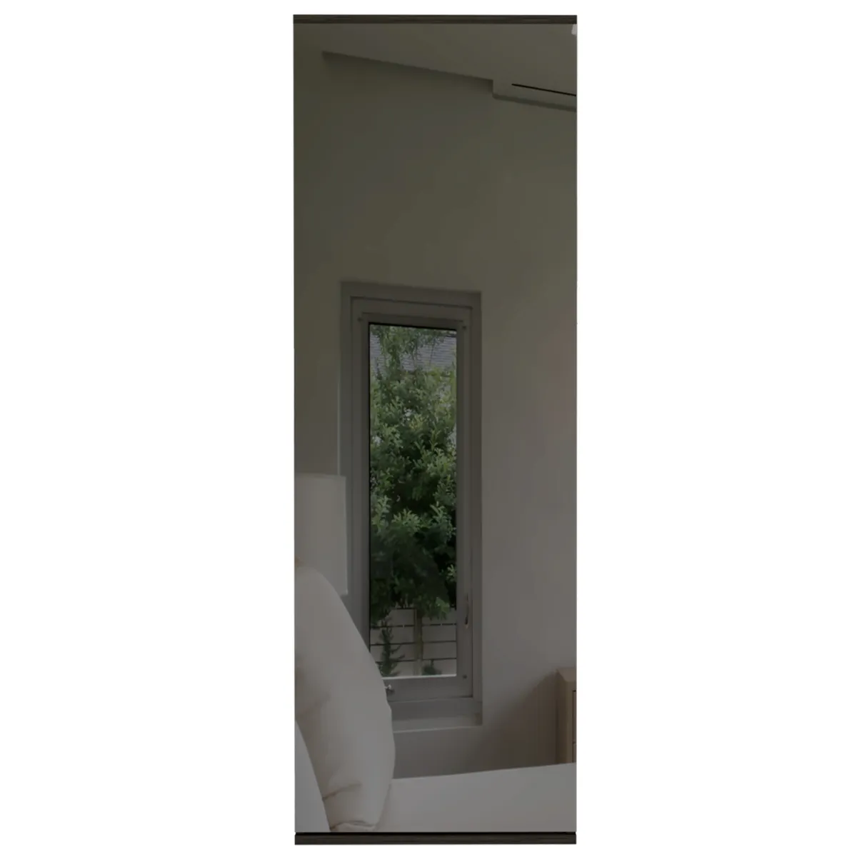 FMFURNITURE - Zapatero Organizador 1 Puerta Con Espejo Fm-058U - Café Oscuro