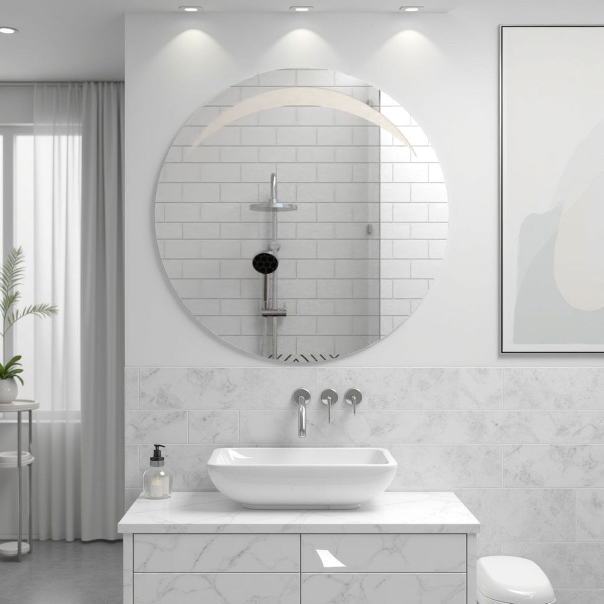 TUHOME - Espejo Ovalado Fm-029 60x60