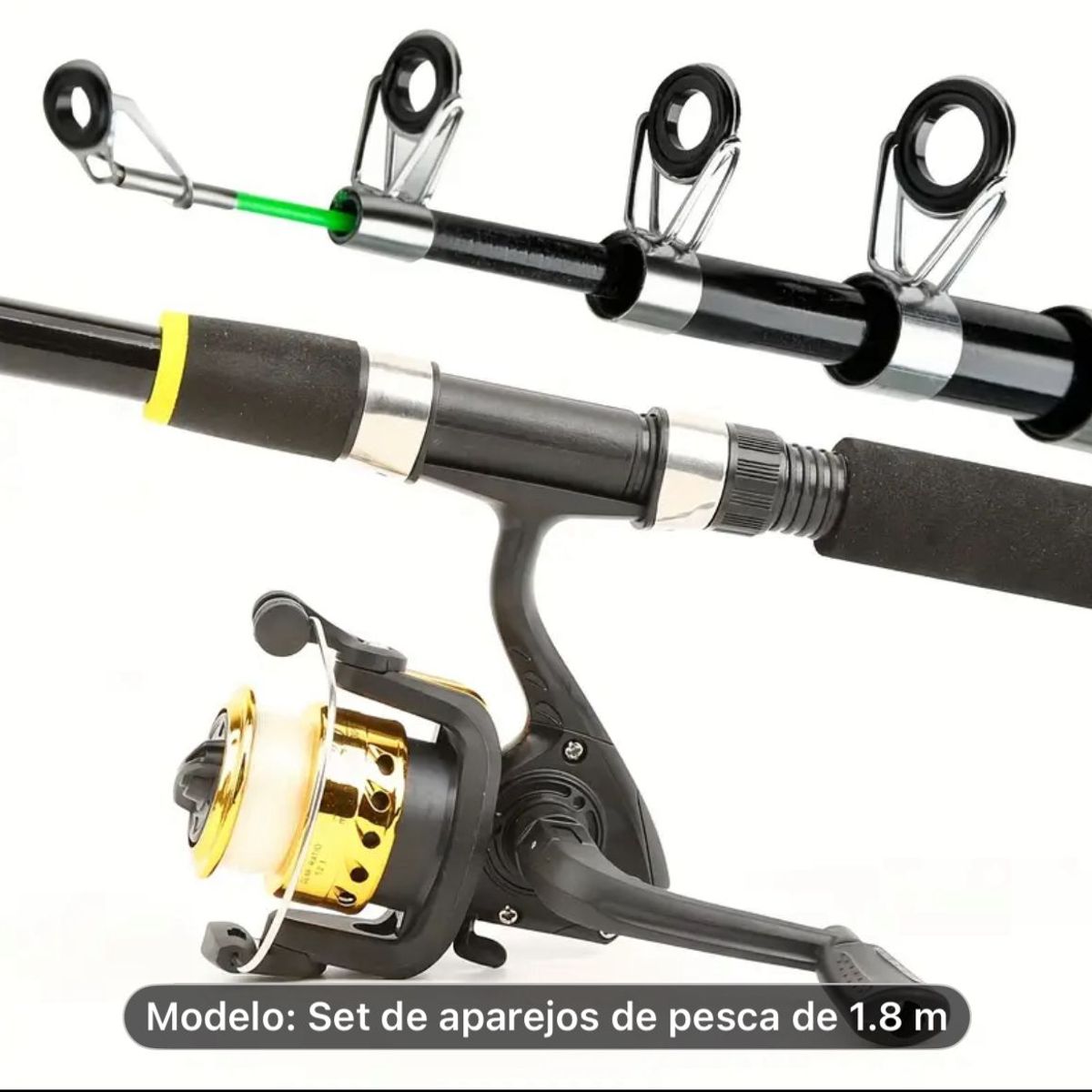 GENERICO - COMBO CAÑA DE PESCAR CON SEÑUELOS FISHING