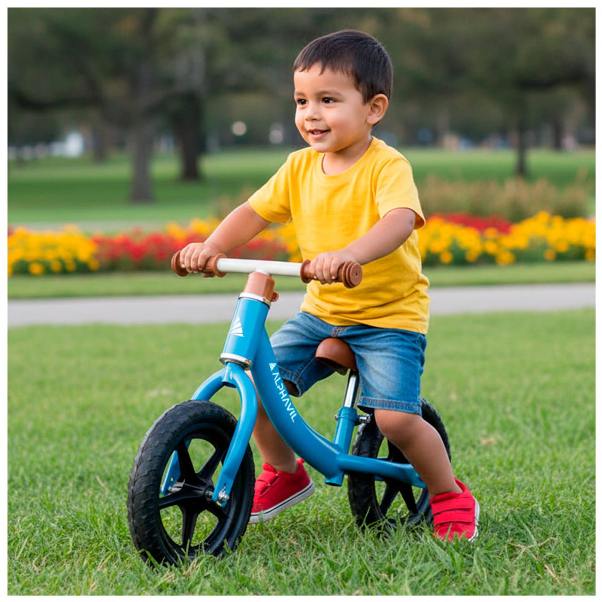 ALPHAVIL - Bicicleta de Balance Alphavil Glowy Azul