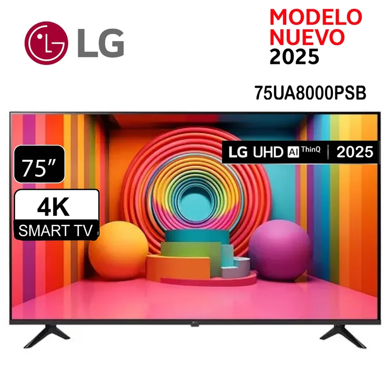 LG - Televisor 75 Lg Uhd 4k Thinq Ai 75ua8000psb 2025 Smart Tv