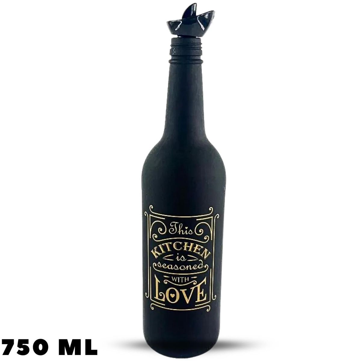 GENERICO - Aceitera Vinagrera 750 ML Negro - Herevin