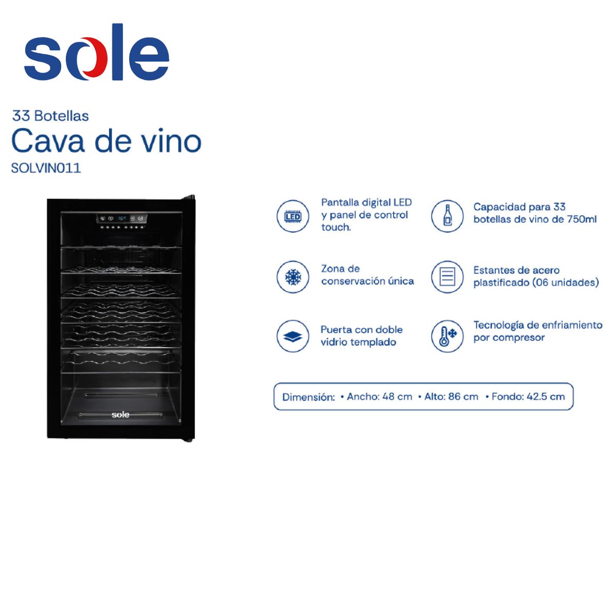 SOLE - Cava de vinos Sole 33 botellas - SOLVIN011_.
