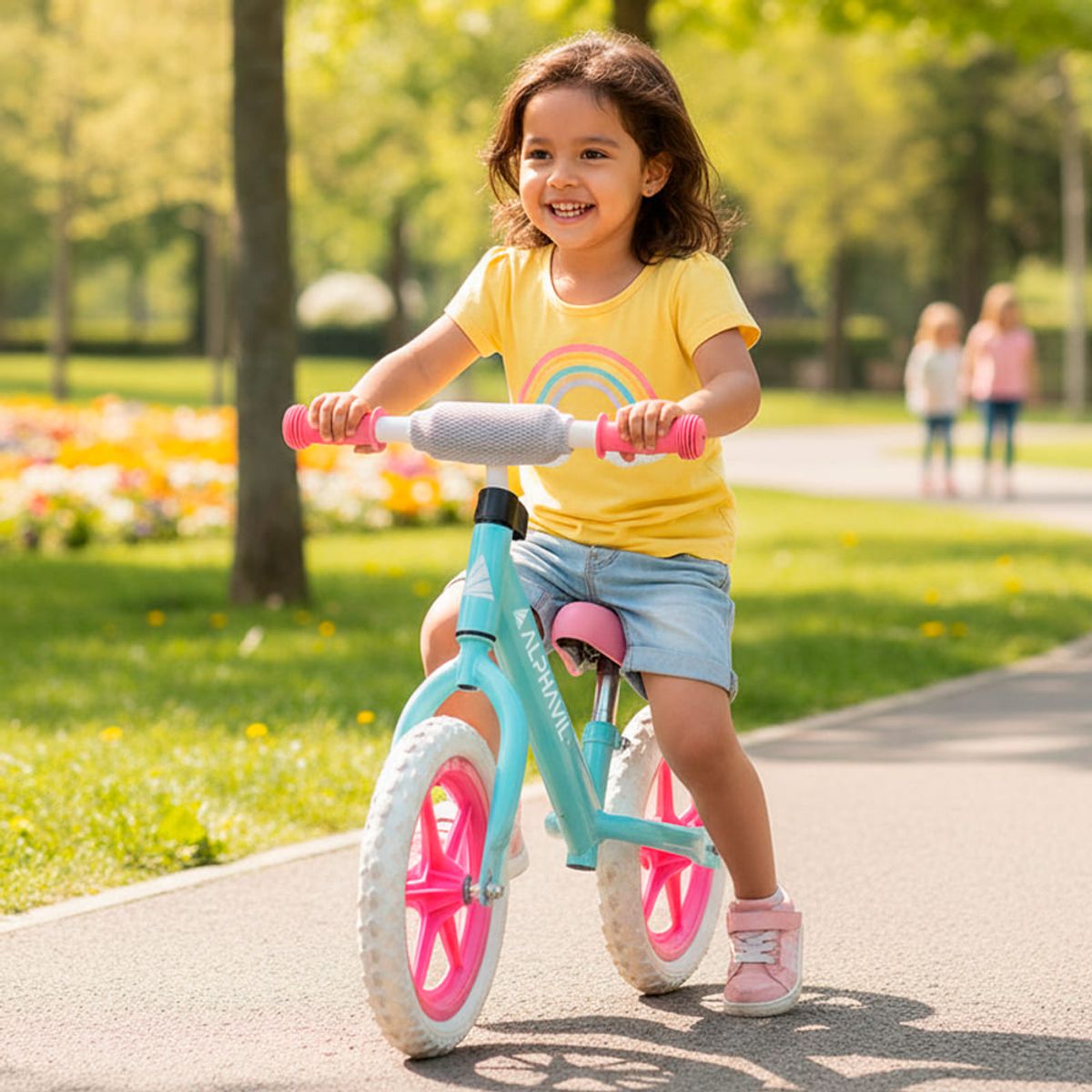 ALPHAVIL - Bicicleta de Balance Alphavil Pinky Rosa