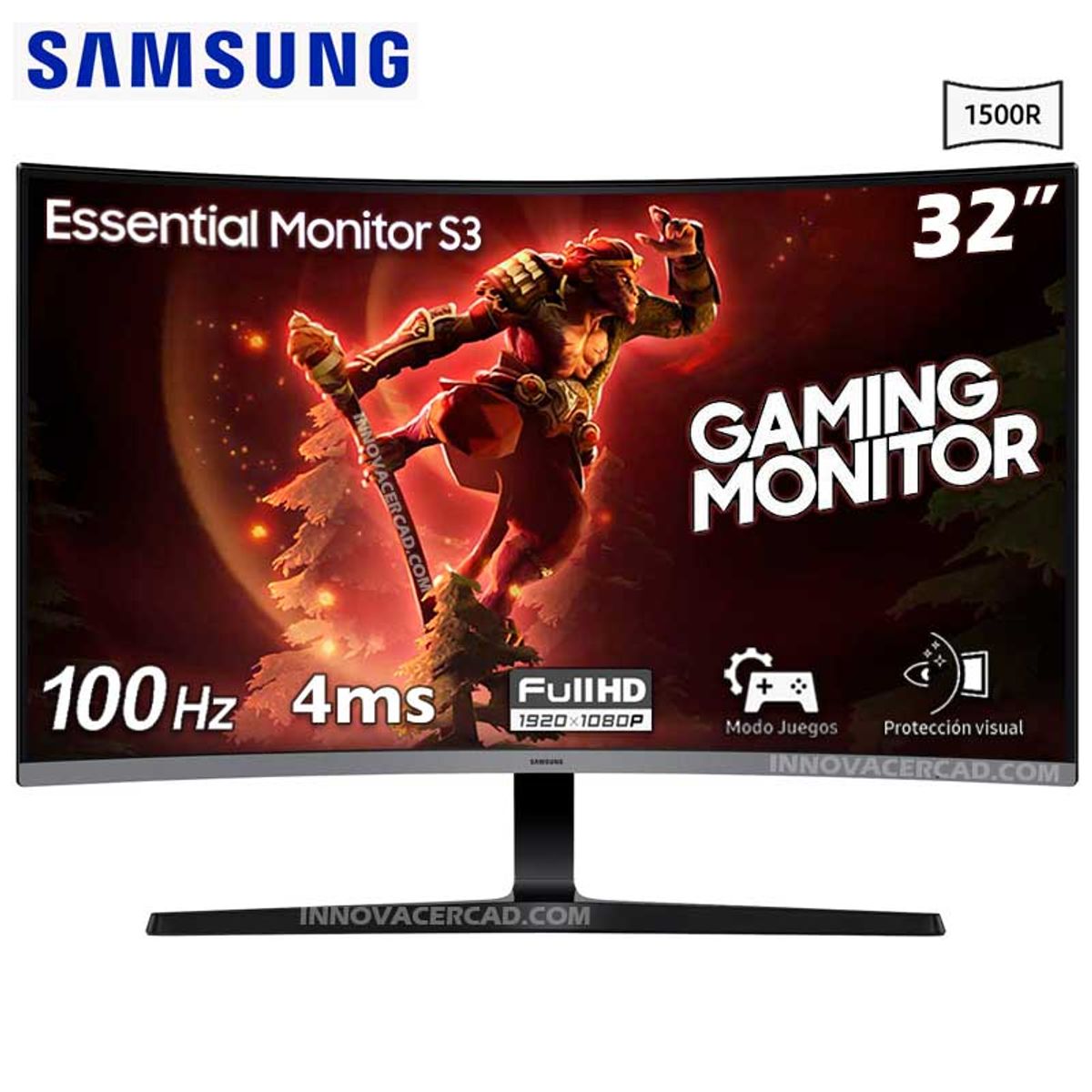 SAMSUNG - Monitor Samsung S3 S39GD Curvo 32 FHD 1920 x 1080 100HZ 4ms GTG