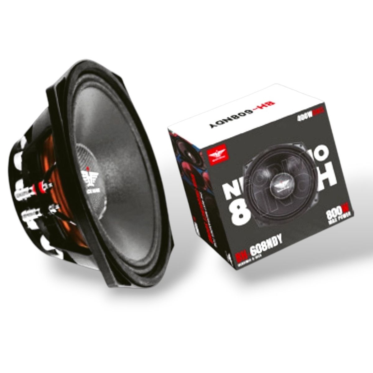 BLACK HAWK - Medio Rango 8 Pulgadas De Neodimio 800W Black Hawk