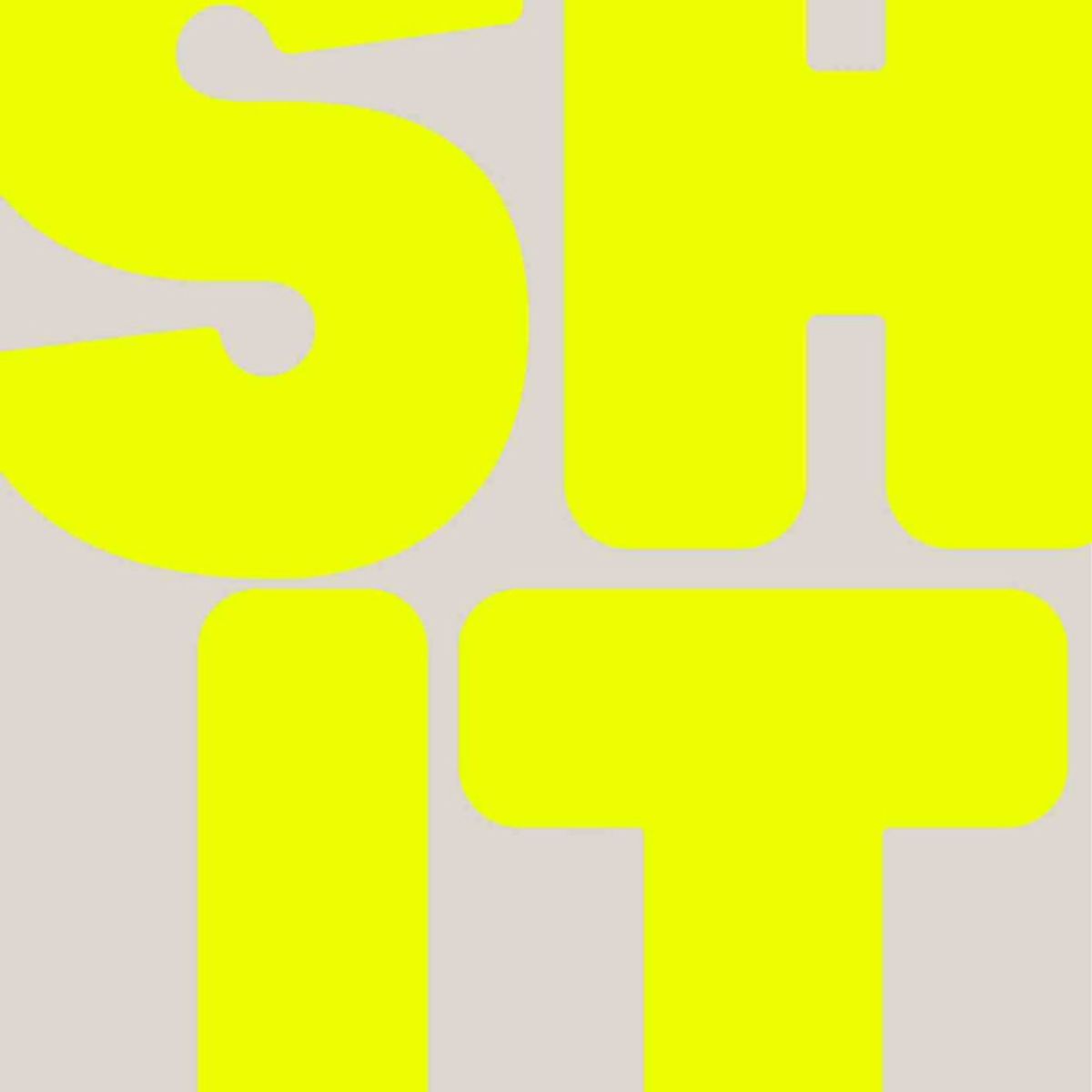 ARTE R LATTE - Artprint YELLOW SHIT - Cuadro de madera Vintage Moderno con vidrio