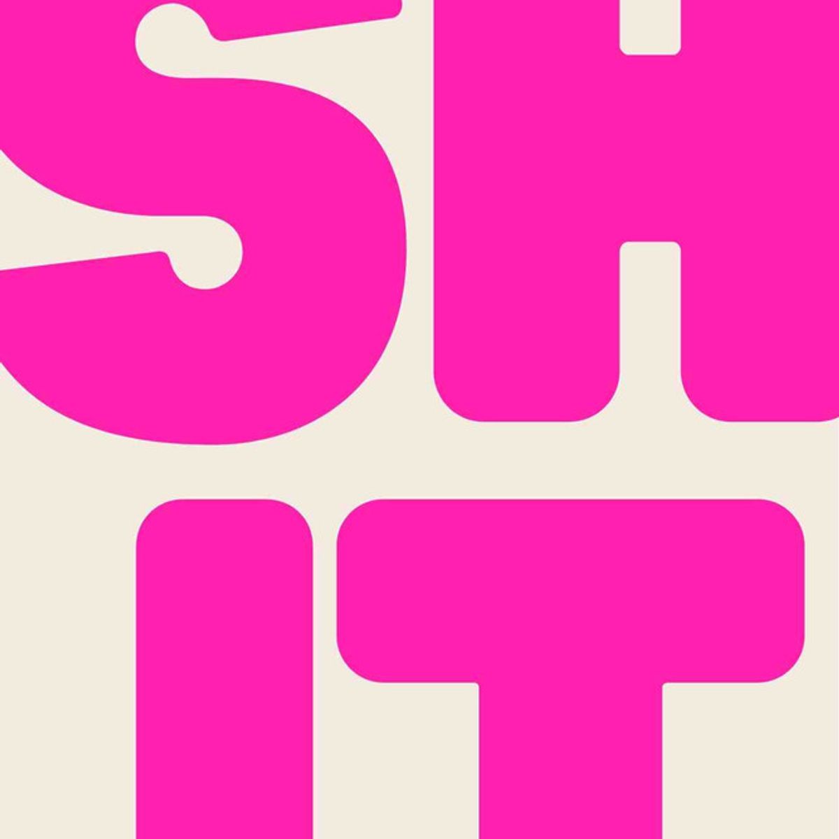 ARTE R LATTE - Artprint PINK SHIT - Cuadro de madera Vintage Moderno con vidrio