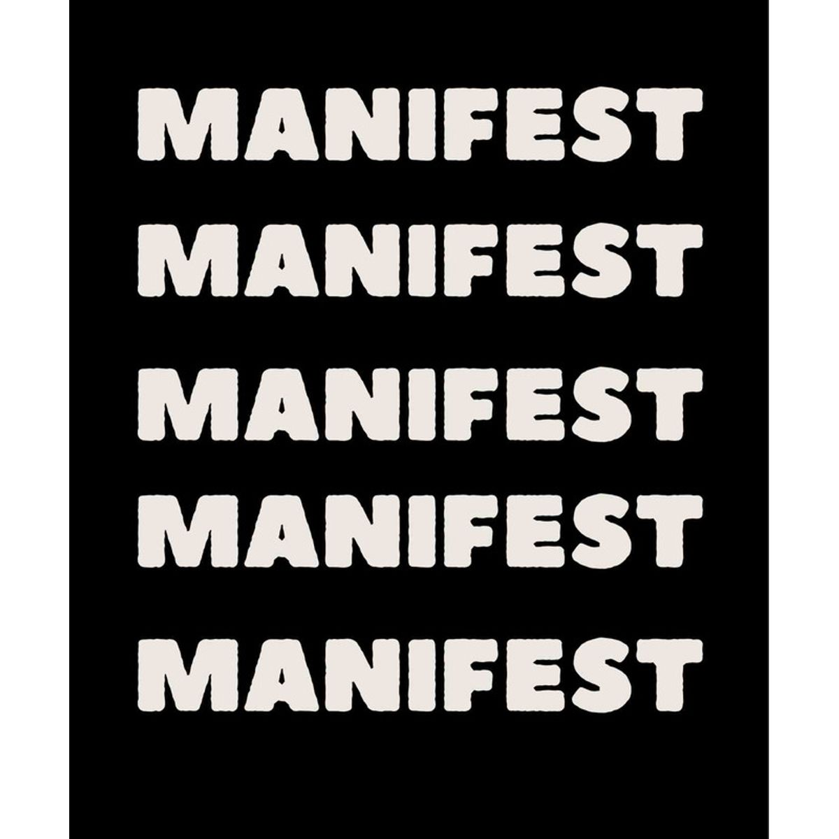 ARTE R LATTE - Artprint MANIFEST - Cuadro de madera Vintage Moderno con vidrio