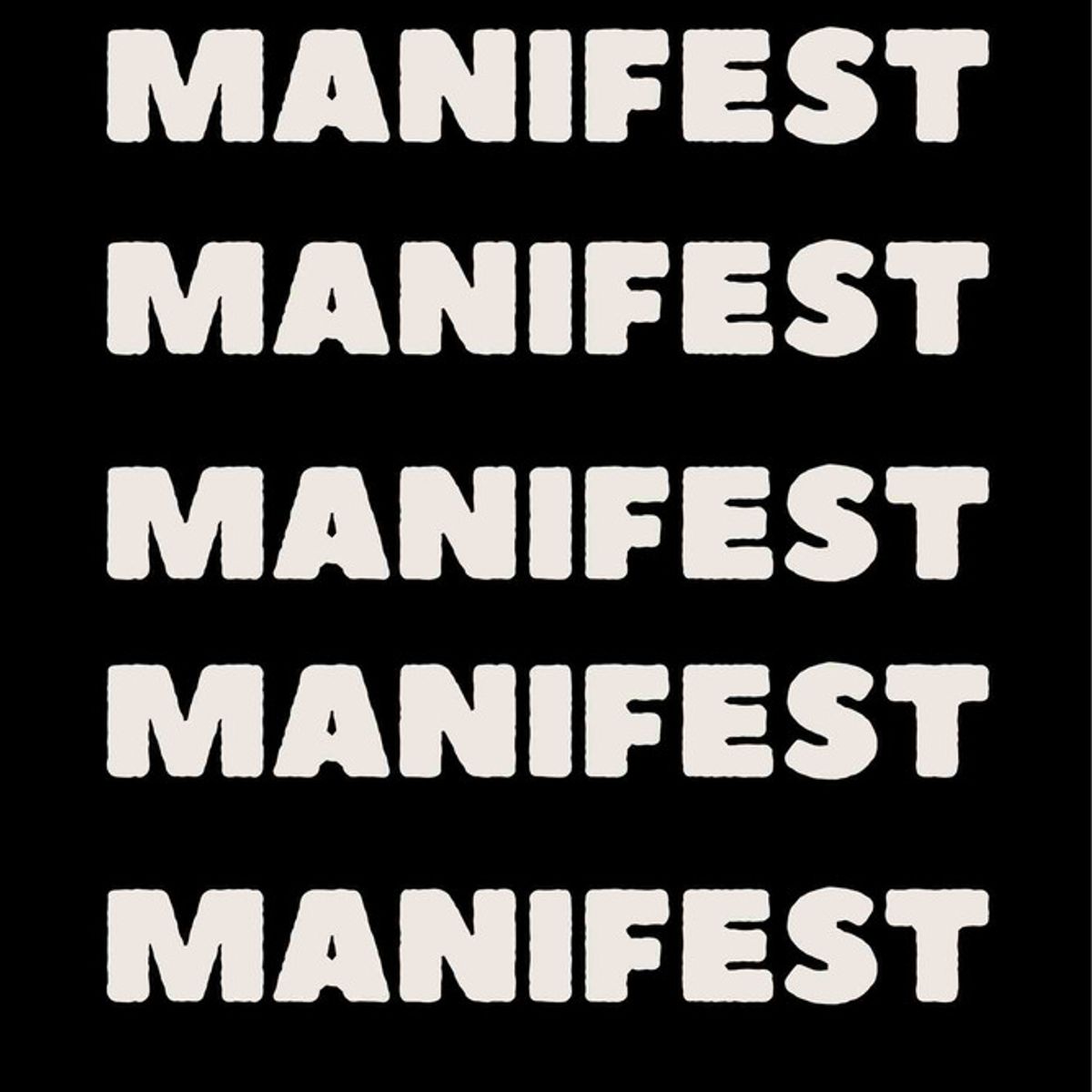 ARTE R LATTE - Artprint MANIFEST - Cuadro de madera Vintage Moderno con vidrio