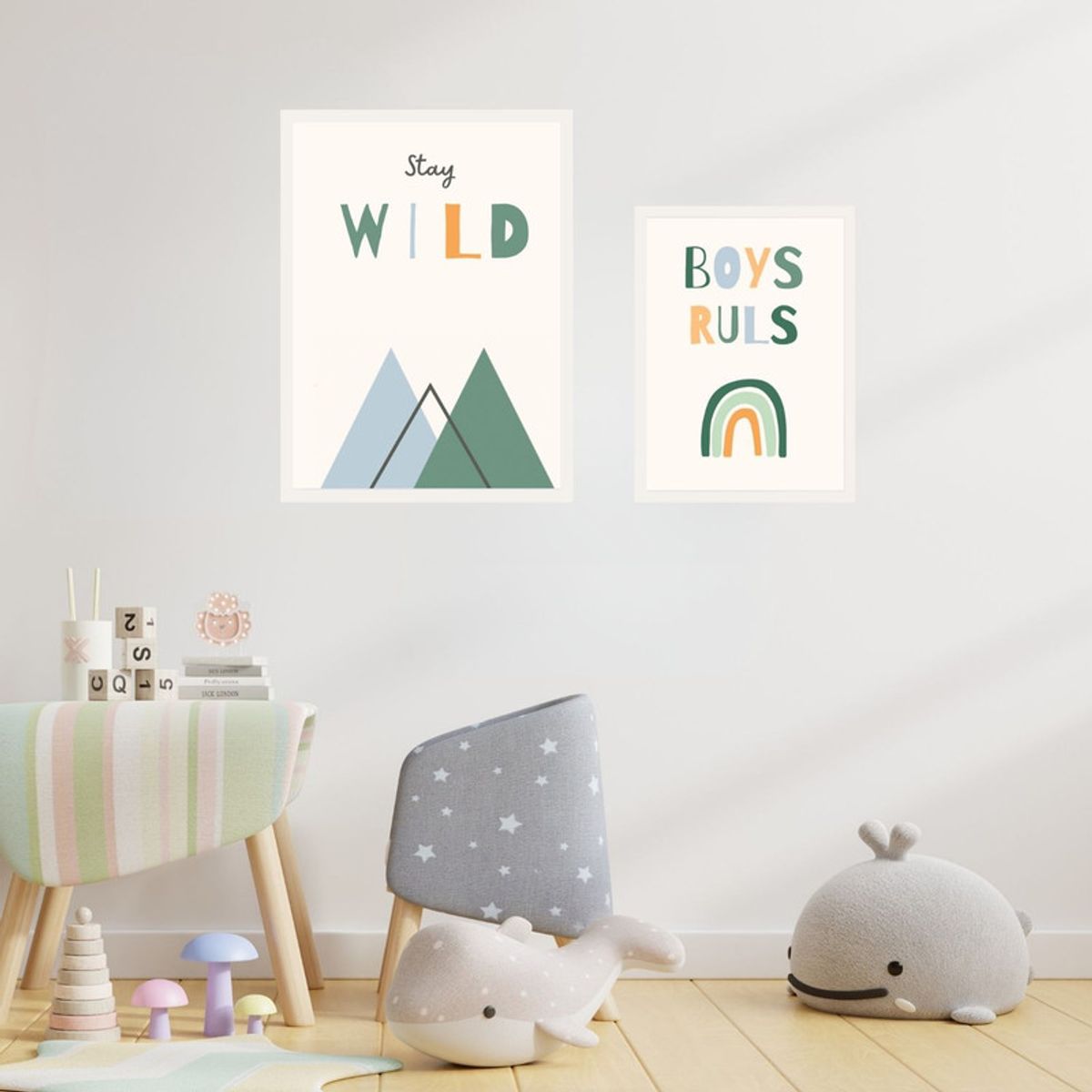 ARTE R LATTE - Artprint GUYS 8 - Cuadro de madera Vintage Moderno con vidrio