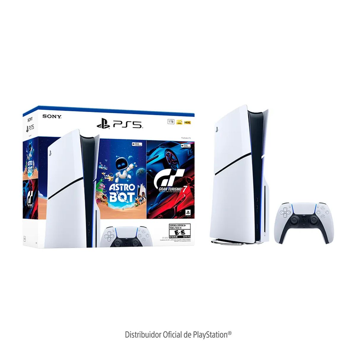 SONY - PS5 Consola Standard Slim Astro Bot + GT 7 Bundle