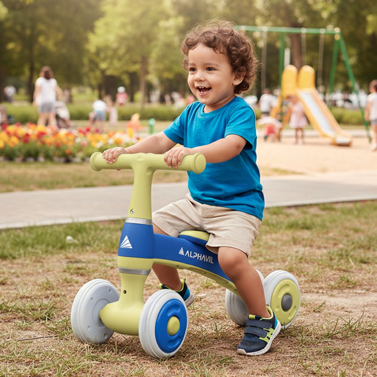 ALPHAVIL - Triciclo de Balance Alphavil TrikiGo Azul