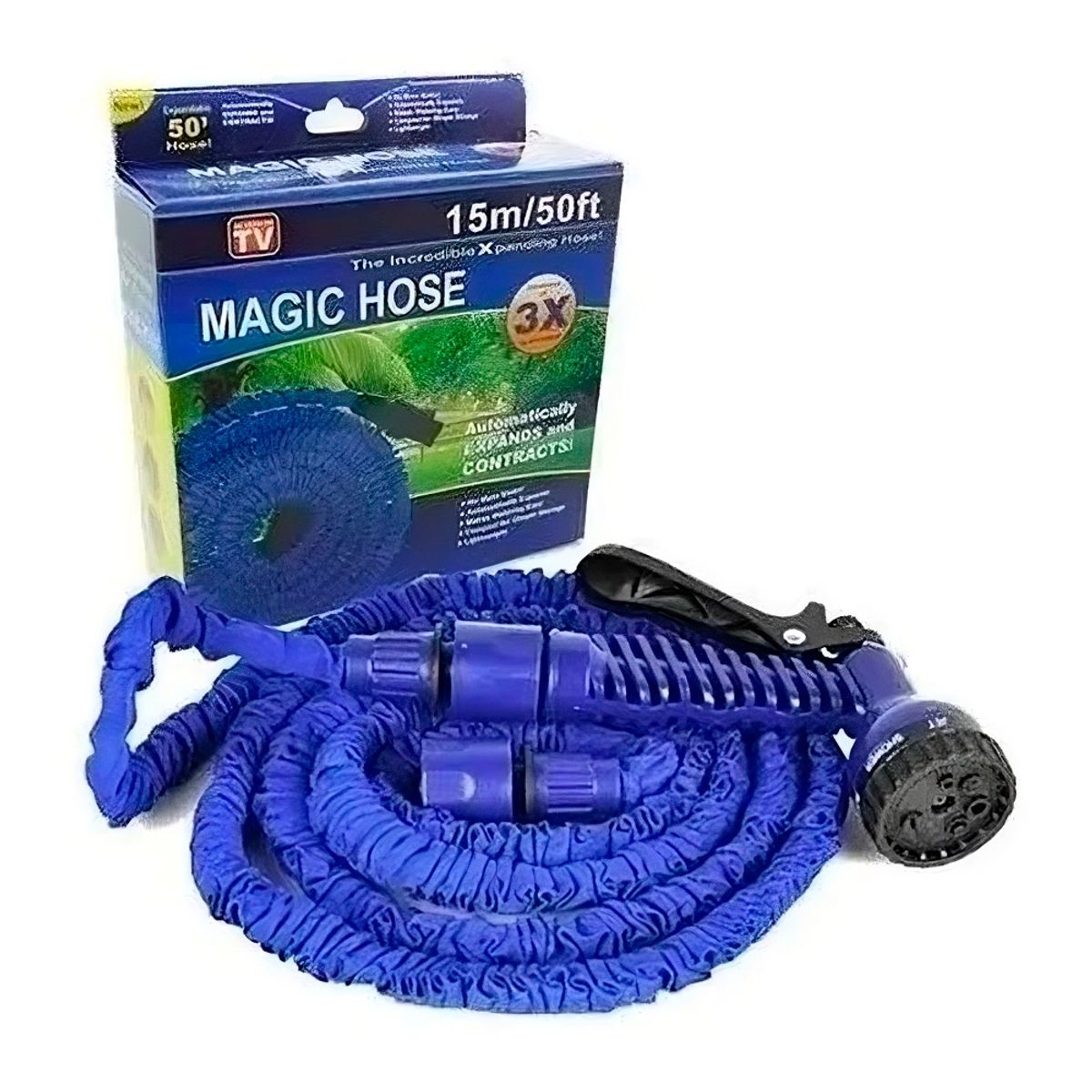 GENERICO - Manguera 45 Metros Retractil Expandible Multiusos Jardin