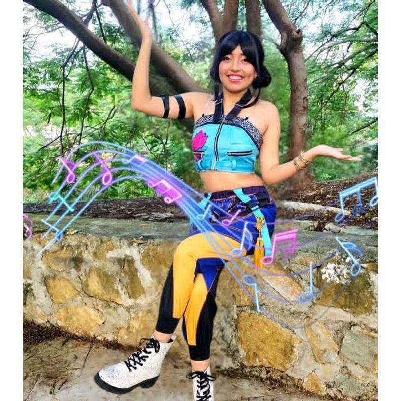 GENERICO - DISFRAZ ZOEY HALLOWEEN DEMON HUNTERS KPOP PARA NIÑAS