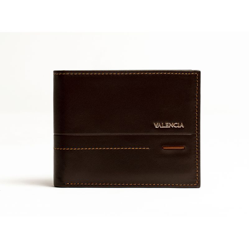 VALENCIA LEATHER - BILLETERA VALENCIA PARA VARON DE CUERO