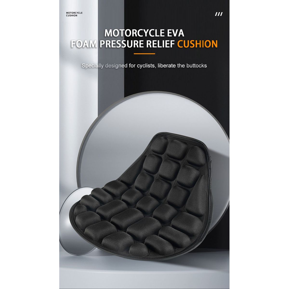 GENERICO - COJIN PARA MOTO ASIENTO TRANSPIRABLE